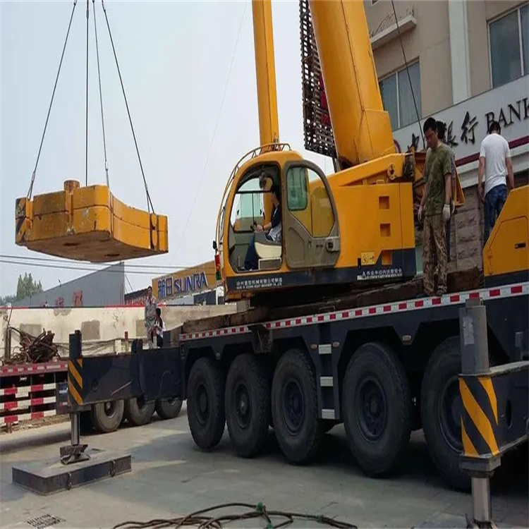 平原当地吊车出租|机器吊装|75吨|工厂搬迁服务